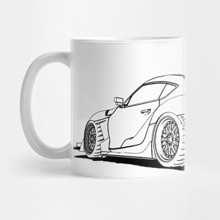 Supra JDM Wireframe Drawing Mug